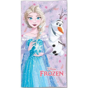 Serviette de bain ou de plage La Reine des Neiges Olaf personnalisable, vendu par rêves de fil.