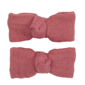 Lot 2 barrettes baby clic clac – marsala pour les cheveux de bébé par rêves de fil